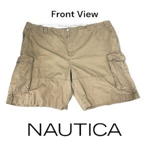 Nautica Men's Khaki Cargo Shorts